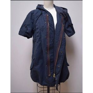 Free People short sleeve utility jacket